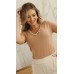 034424  Blusa Manga Curta Ramany Lisa